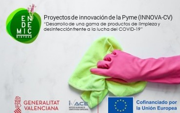 Endemic participa en un proyecto de investigación y desarrollo de una nueva gama de productos de limpieza y desinfección.